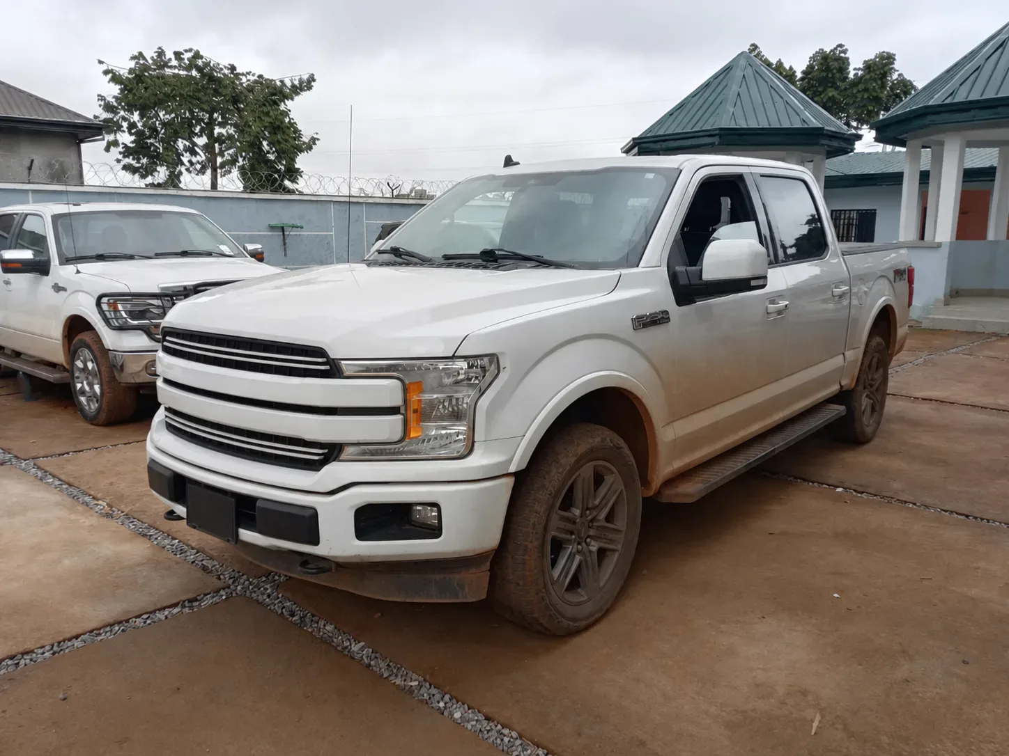Ford F-150 - white, black interior — vehicle photo
